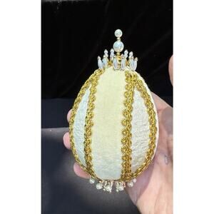 Beautiful Beaded Christmas Ornaments Push Pin Handmade Beautiful -C2